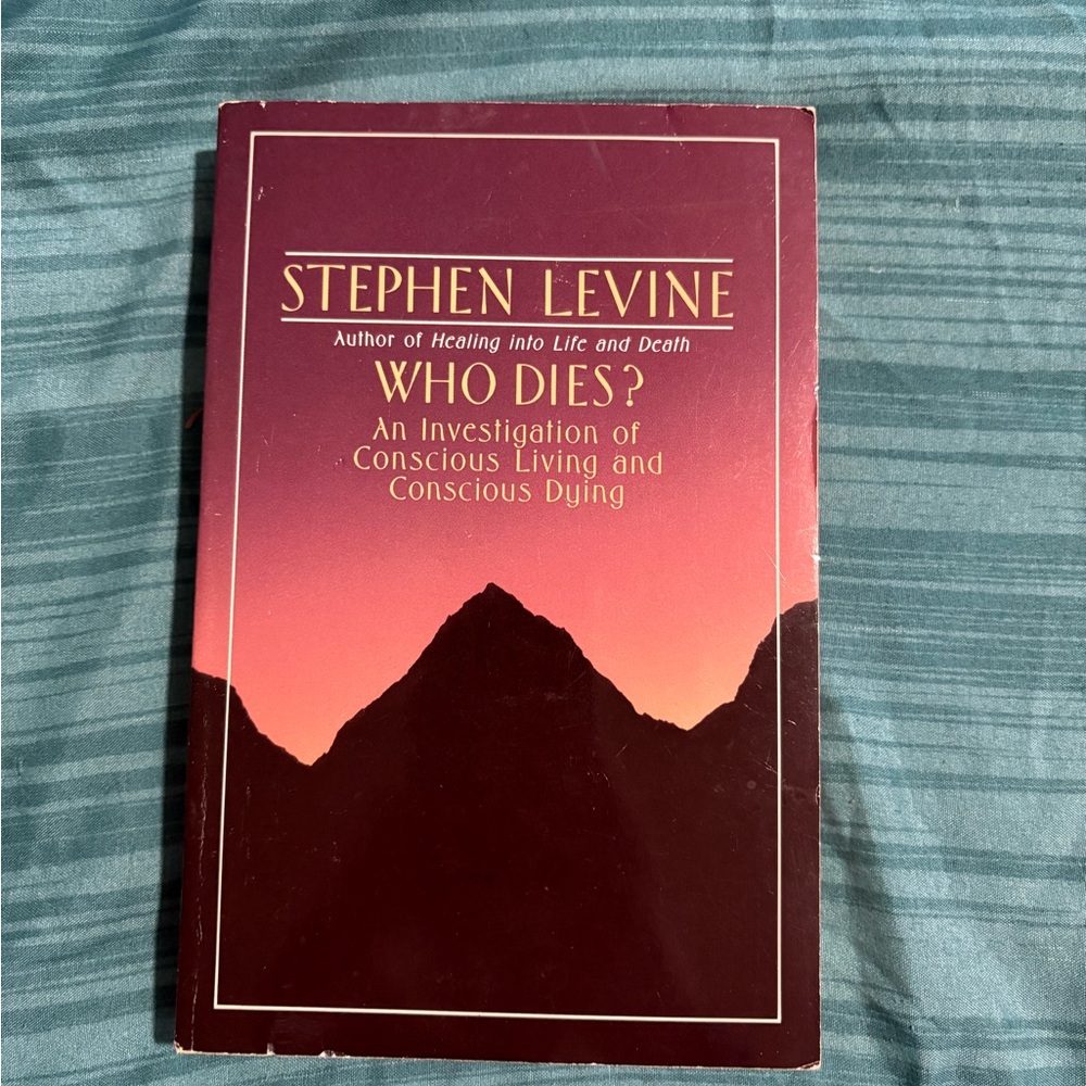 Stephen Levine 'Who Dies?' Book